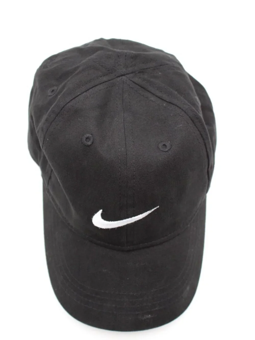 Nike Club Cap Kids Youth Swoosh Adjustable Hat Black White Size 4-7 Strapback
